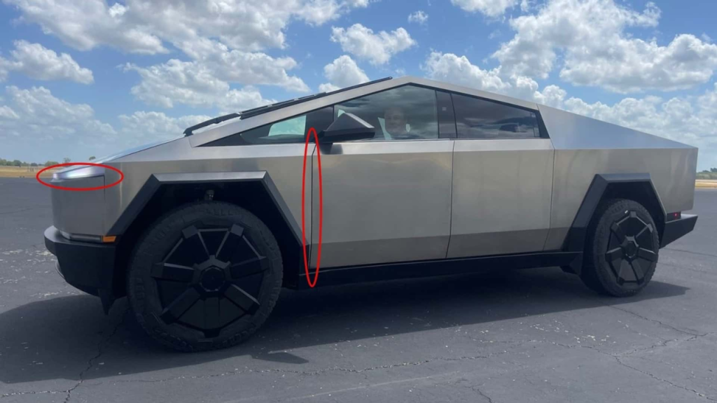 Tesla's Giga Texas-Deployed Cybertruck-Inspired Stainless Steel Open-Top Vehicle Seats 6!