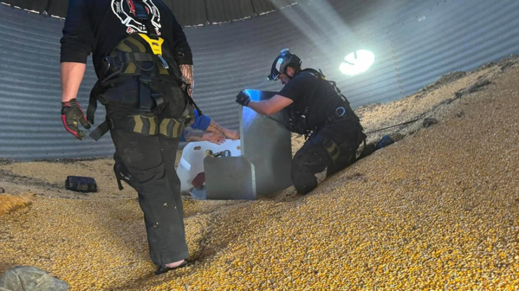 Rescuing a Tennessee Man '90% Entrapped' From a Corn-Filled Grain Bin!