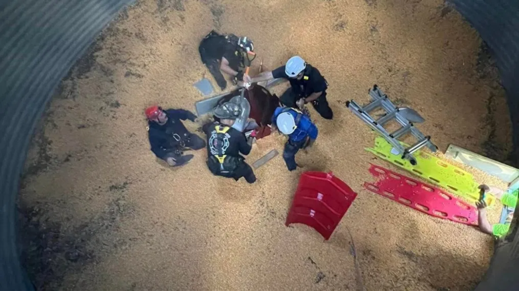 Rescuing a Tennessee Man '90% Entrapped' From a Corn-Filled Grain Bin!