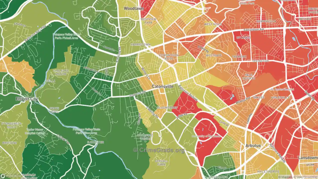 Discover the 5 Most Dangerous Neighborhoods in Catonsville, Maryland!