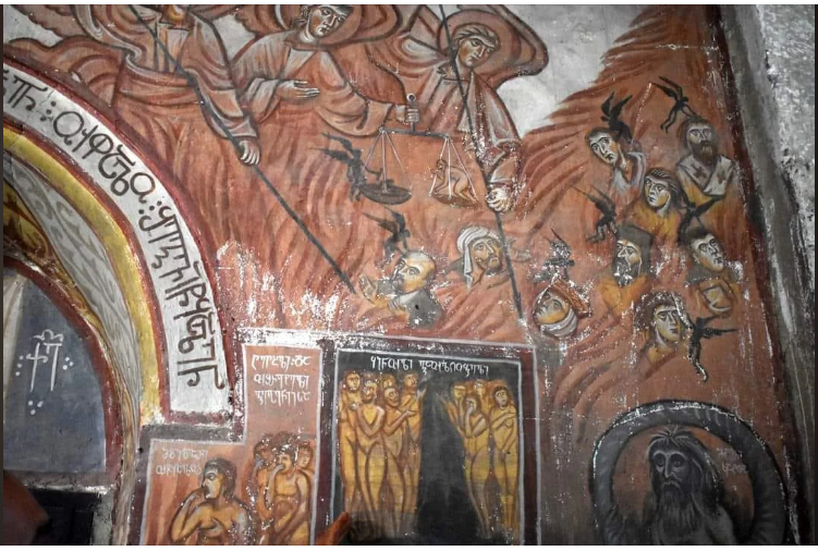 A Church Fresco In Abasha, Samagrelo, western Georgia Is Illustrating Lenin Burning in Hell: Unveiling Artistic Expression and Political Controversy