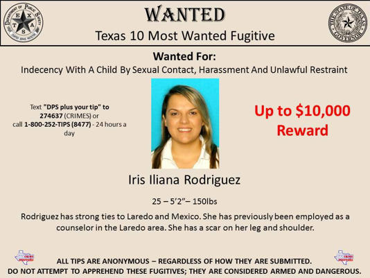 Texas Most Wanted Female Counselor Arrested in Mexico for Alleged Child Abuse