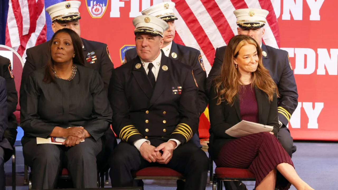 Audience Members Booed Letitia James on Stage at an FDNY Event!