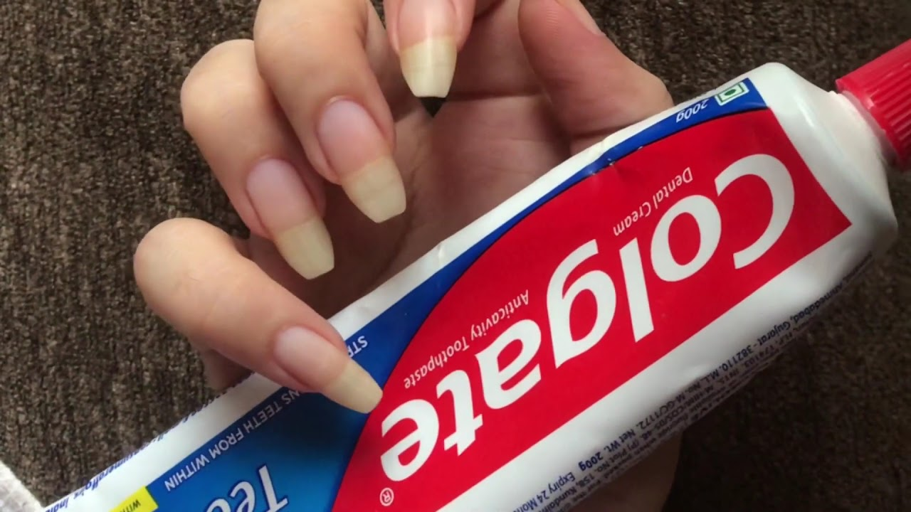 How to Remove Acrylic Nails with Toothpaste!